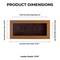 Warm Honey Brown Wood Shadow Box Frame with Acrylic Front - Brown Suede Backing, 30 Sizes